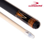 Longoni Flames Leather Pool Cue w/S30 Shaft