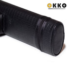 OKKO Billiard Hard Deluxe Oval Case Croco Black 2x2