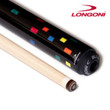 Longoni Black Rainbow Carom Cue w/2 E71 S20 Shafts