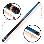 Laperti Estrella Blue Carom Cue w/Maple Shaft w/Cue Case and Accessories