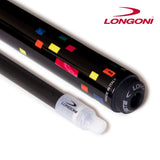 Longoni Black Rainbow Carom Cue w/Luna Nera Shaft