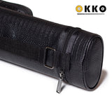 OKKO Billiard Hard Deluxe Oval Case Croco Black 2x2