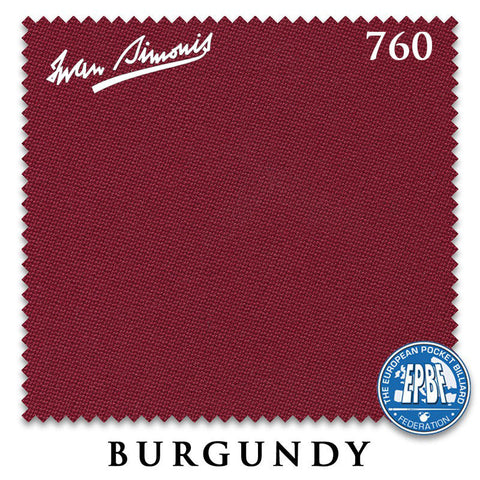 8 ft Oversized Simonis 760 Burgundy