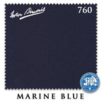 12 ft Simonis 760 Marine Blue Pool Table Cloth with 6 Pre-Cut Rails
