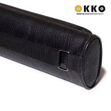 OKKO Billiard Hard Deluxe Oval Case Croco Black 2x2