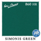 8 ft Oversized Simonis 860HR Simonis Green™ Pool Table Cloth with 6 Pre-Cut Rails