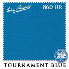 12 ft Simonis 860HR Tournament Blue™ Pool Table Cloth with 6 Pre-Cut Rails