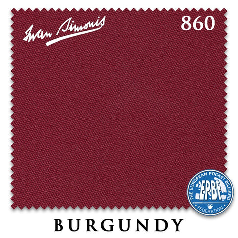 Simonis 860 Burgundy for 6 Rails