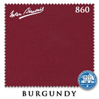 8 ft Oversized Simonis 860 Burgundy Pool Table Cloth with 6 Pre-Cut Rails