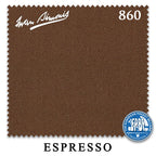 7 ft Simonis 860 Espresso Pool Table Cloth with 6 Pre-Cut Rails
