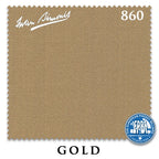 10 ft Simonis 860 Gold Pool Table Cloth with 6 Pre-Cut Rails