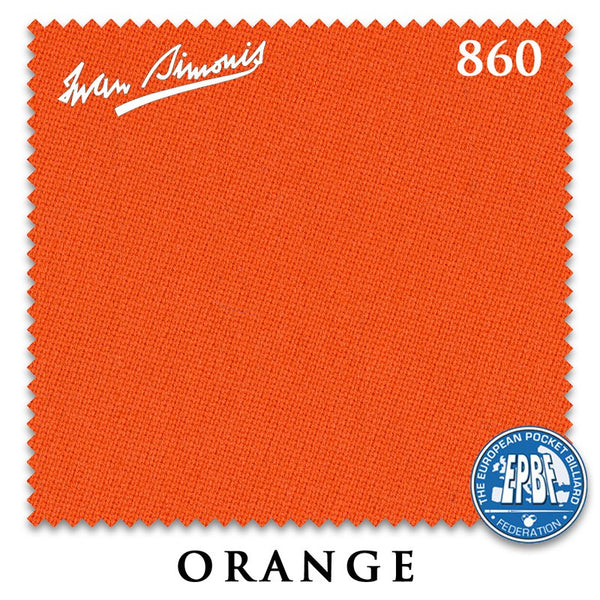 Simonis 860 Orange Pre-Cut Rails Only, No Cloth
