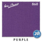 8 ft Oversized Simonis 860 Purple Pool Table Cloth with 6 Pre-Cut Rails