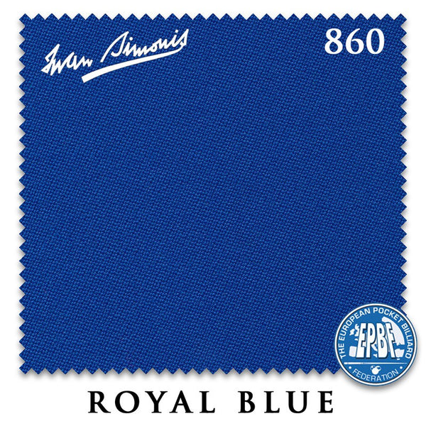 Simonis 860 Royal Blue Pre-Cut Rails Only, No Cloth