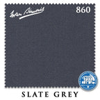 8 ft Simonis 860 Slate Grey Pool Table Cloth with 6 Pre-Cut Rails
