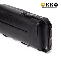OKKO Billiard Hard Oval Deluxe Case Croco Black 3x5