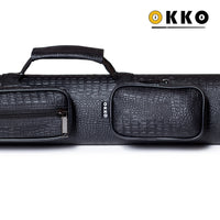 OKKO Billiard Hard Deluxe Oval Case Croco Black 2x2