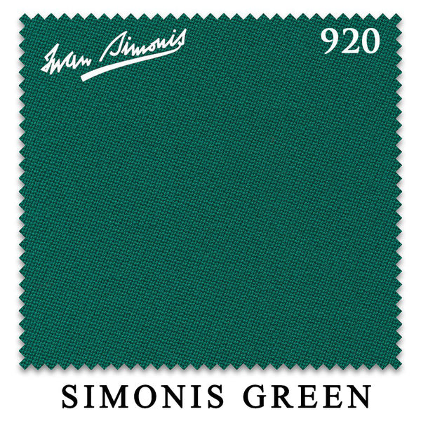 8 ft Simonis 920 Simonis Green™ Pool Table Cloth with 6 Pre-Cut Rails