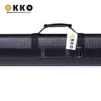 OKKO Billiard Hard Deluxe Oval Case Croco Black 2x4