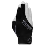 Predator Billiard Glove for Right Hand Black w/Grey Logo S/M