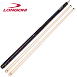 Longoni Black Rainbow Carom Cue w/2 E71 S20 Shafts
