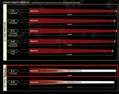 Longoni Amalia Carom Cue w/2 E71 S20 Shafts