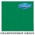 10 ft Championship Challenger™ Championship Green Pool Table Cloth with 6 Pre-Cut Rails