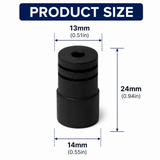Ferrule DBL Black for Longoni Luna Nera Shaft