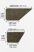 OKKO Cushion Rubber Facings 1/8", w/Rounded Corners, Set of 12