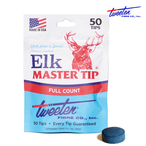 Elk Master Cue Tip Ø9mm 1 package 50 pcs