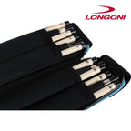 Longoni Giotto Lago Luxury Leather Cue Case 4 x 8