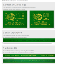 7 ft Strachan® 6811 Tournament 30 oz English Green