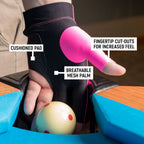 McDermott Billiard Glove for Left Hand Pink L