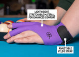 McDermott Billiard Glove for Left Hand Purple L
