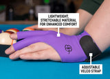 McDermott Billiard Glove for Left Hand Purple M