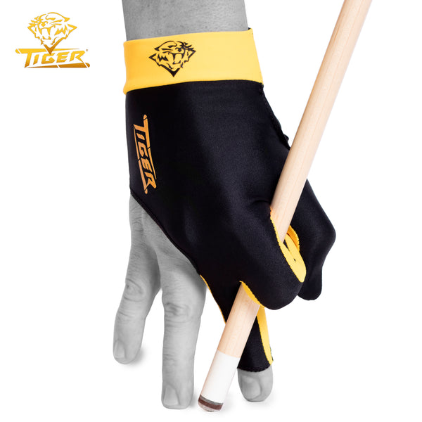 Tiger Pro Billiard Glove for Right Hand Gold S