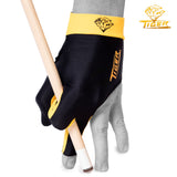 Tiger Pro Billiard Glove for Left Hand Gold L