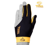Tiger Pro Billiard Glove for Left Hand Gold M