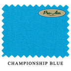 8 ft Oversized Championship Pro-Am™ Championship Blue Pool Table Cloth with 6 Pre-Cut Rails