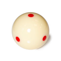 Standard Pool Cue Ball 2 1/4" with 6 Red Dots