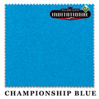 7 ft Championship Invitational Teflon® Championship Blue Pool Table Cloth with 6 Pre-Cut Rails