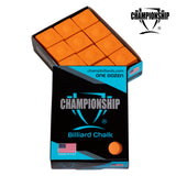 Championship Billiard Chalk Orange 12 pcs