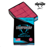Championship Billiard Chalk Red 12 pcs