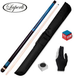 Laperti Estrella Blue Carom Cue w/Maple Shaft w/Cue Case and Accessories
