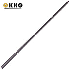 OKKO Carbon Fiber Shaft for Pool Cues, 12.5 mm cue tip,  5/16"-18 Joint, White Ferrule