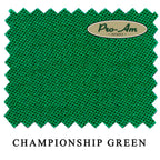 7 ft Championship Pro-Am™ Championship Green Pool Table Cloth with 6 Pre-Cut Rails