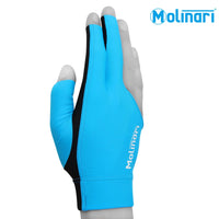 Molinari Billiard Glove for Right Hand Cyan M