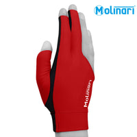 Molinari Billiard Glove for Right Hand Red M