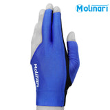 Molinari Billiard Glove for Left Hand Royal Blue L