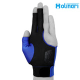 Molinari Billiard Glove for Left Hand Royal Blue L